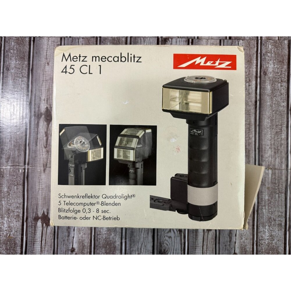 Metz Mecablitz 45 CL-1 Flash Handle Strobe Unit w/ Original Box